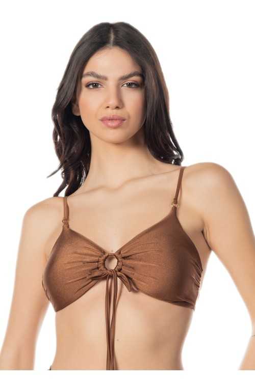 Top Mara Lycra Marrone