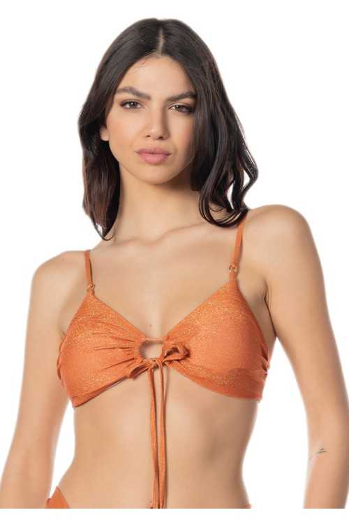 Oberteil Mara Lurex Orange