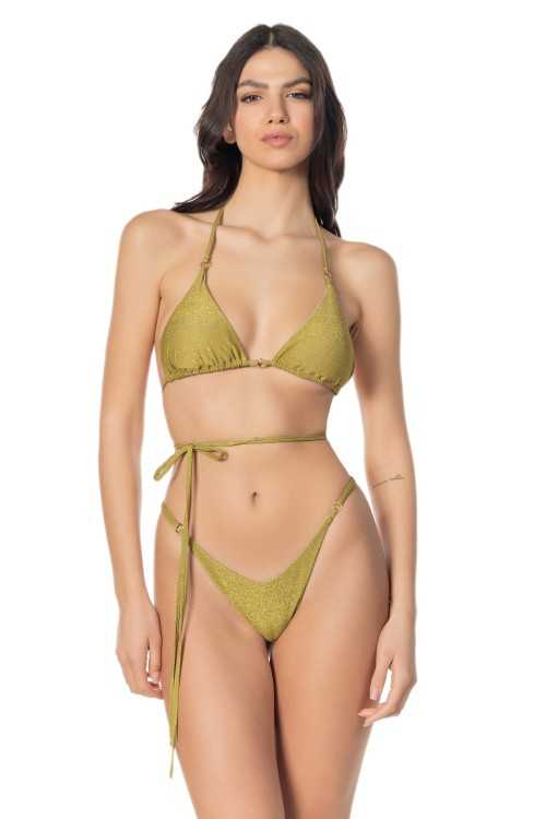 Masaya Lurex Acid Green Top