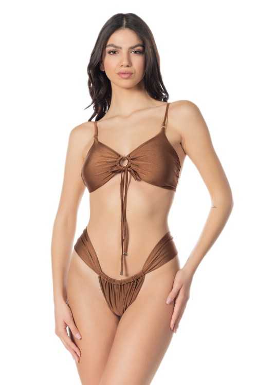 Top Mara Lycra Marrone