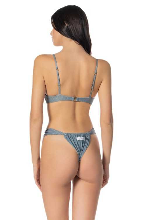 Top Mara Lurex Azul Claro