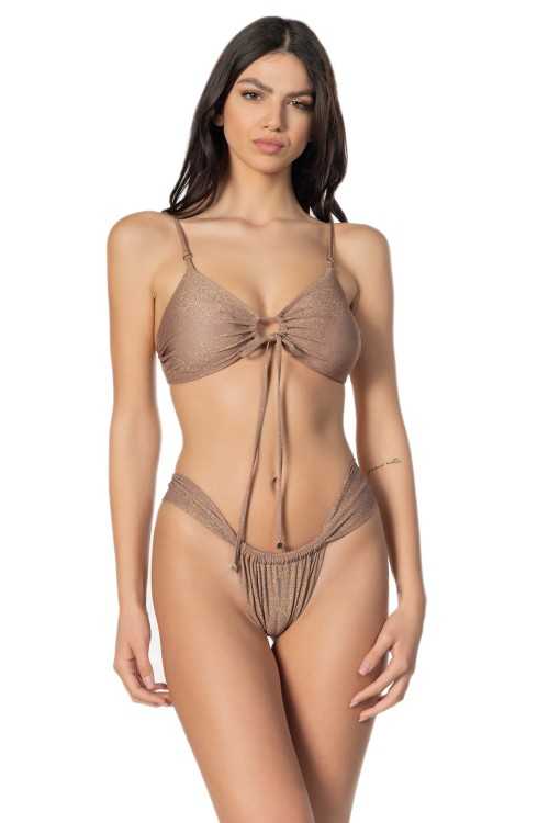 Mara Lurex-Slips in Antik-Rosa
