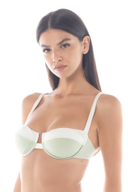 Top Isabel Manzana Verde/Marfil