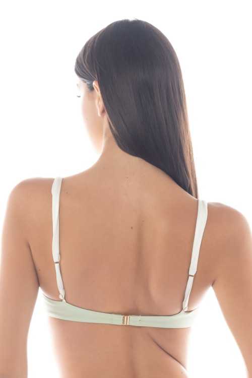 Isabel Apfelgrün/Elfenbeinfarbenes Top