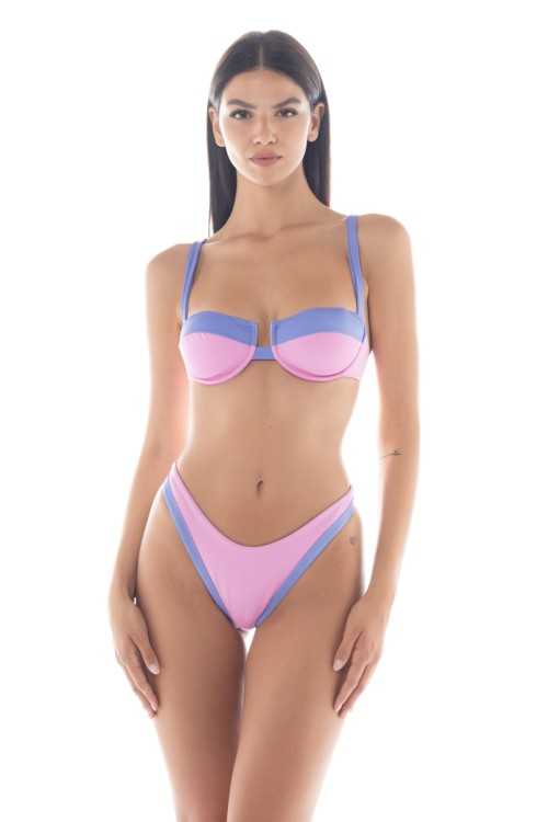 Top Isabel rose/lilas