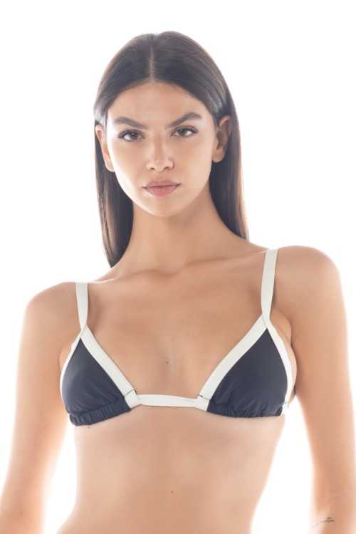 Top Gaia negro/marfil