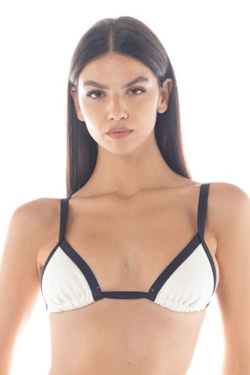 Top Gaia Ivoire/Noir|Haut de page|ILOVEBIKINI Beachwear Top Gaia Ivoire/Noir|Haut de page|ILOVEBIKINI Beachwear